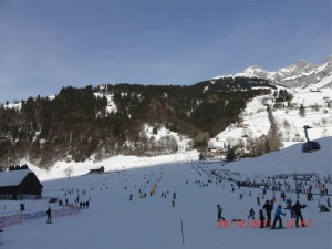 Engelberg Skiplatz Brunni beim Kloster